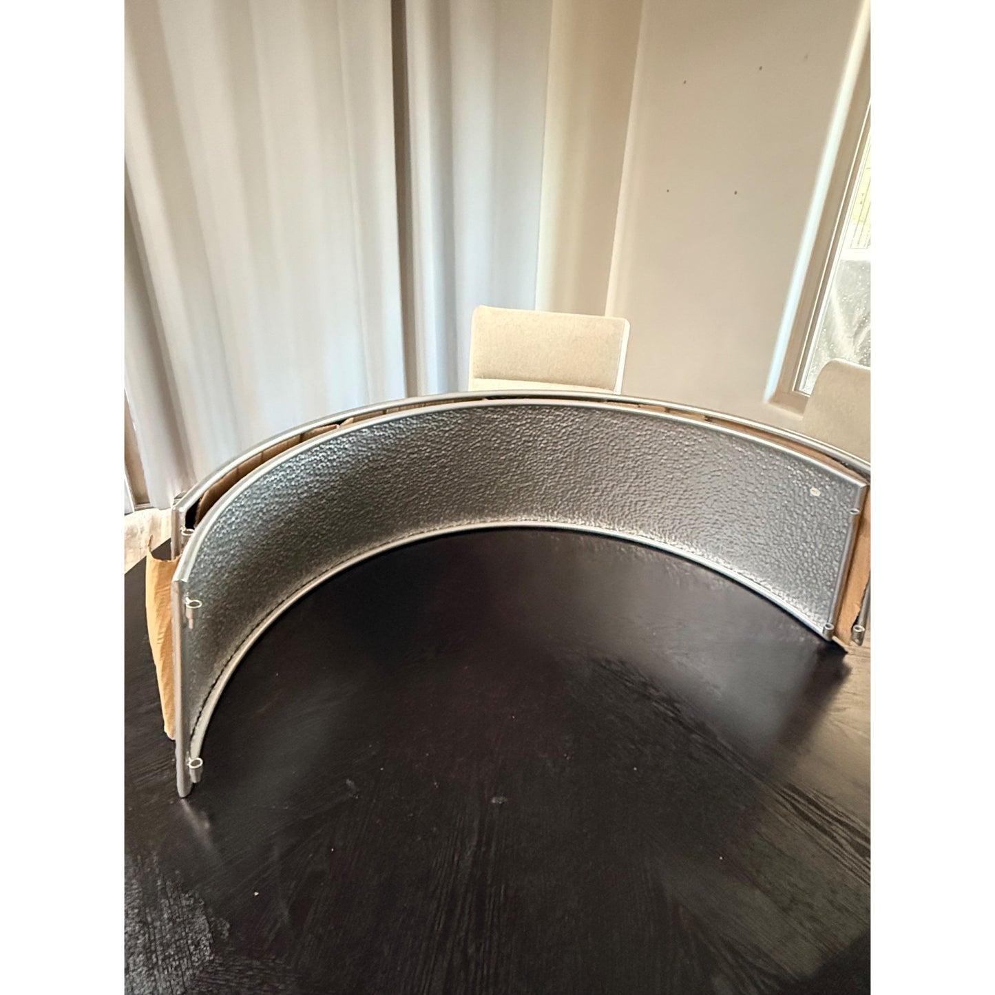 Christmas Silver Metal Tree Collar 33-in W X 10-in H