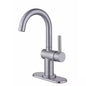 Glacier Bay Dorind Single Hole Single-Handle Deck Mount High-Arc Bathroom Faucet in Brushed Nickel