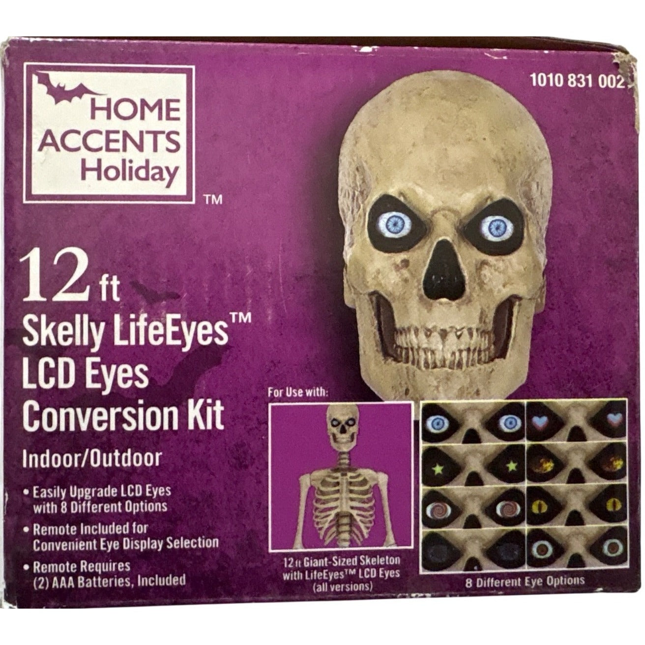 12 Ft Skelly LifeEyes LCD Eyes Conversion Kit Indoor/Outdoor Home Accents Holiday