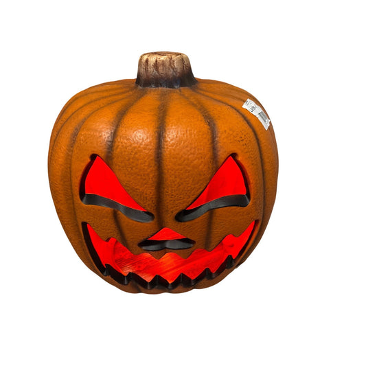 20" Light-Up Halloween Jack-O-Lantern Pumpkin Decoration With Red Glow