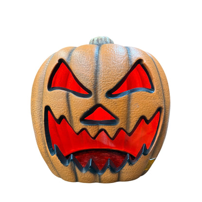 20" Light-Up Halloween Jack-O-Lantern Pumpkin Decoration With Red Glow