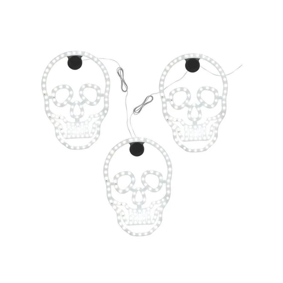 Home Accents Holiday 3-Pack 10 in. Hi-Vibrant Skulls (2-Pack)