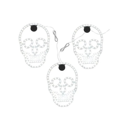 Home Accents Holiday 3-Pack 10 in. Hi-Vibrant Skulls (2-Pack)