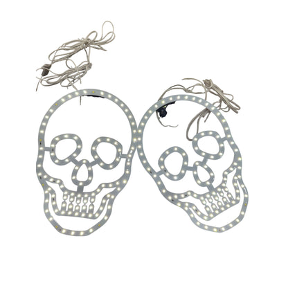 Home Accents Holiday 3-Pack 10 in. Hi-Vibrant Skulls (2-Pack)