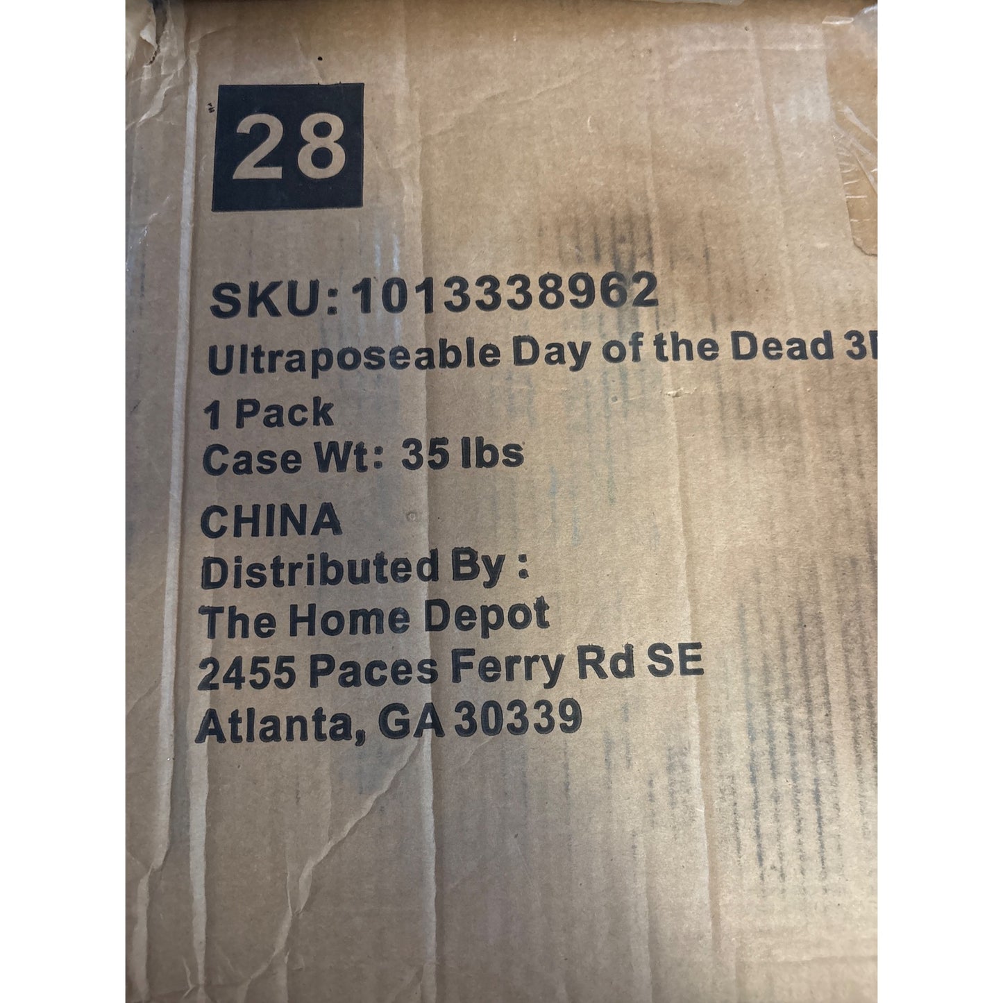 Ultraposeable Day Of The Dead 5 Ft Skeleton 3-Pack