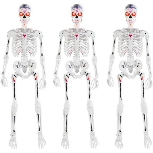 Ultraposeable Day Of The Dead 5 Ft Skeleton 3-Pack