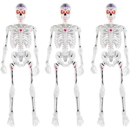 Ultraposeable Day Of The Dead 5 Ft Skeleton 3-Pack