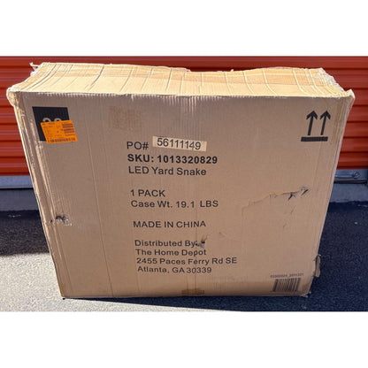 LED Yard Snake Decorative Outdoor Light Green & White 19.1 Lbs The Home Depot
