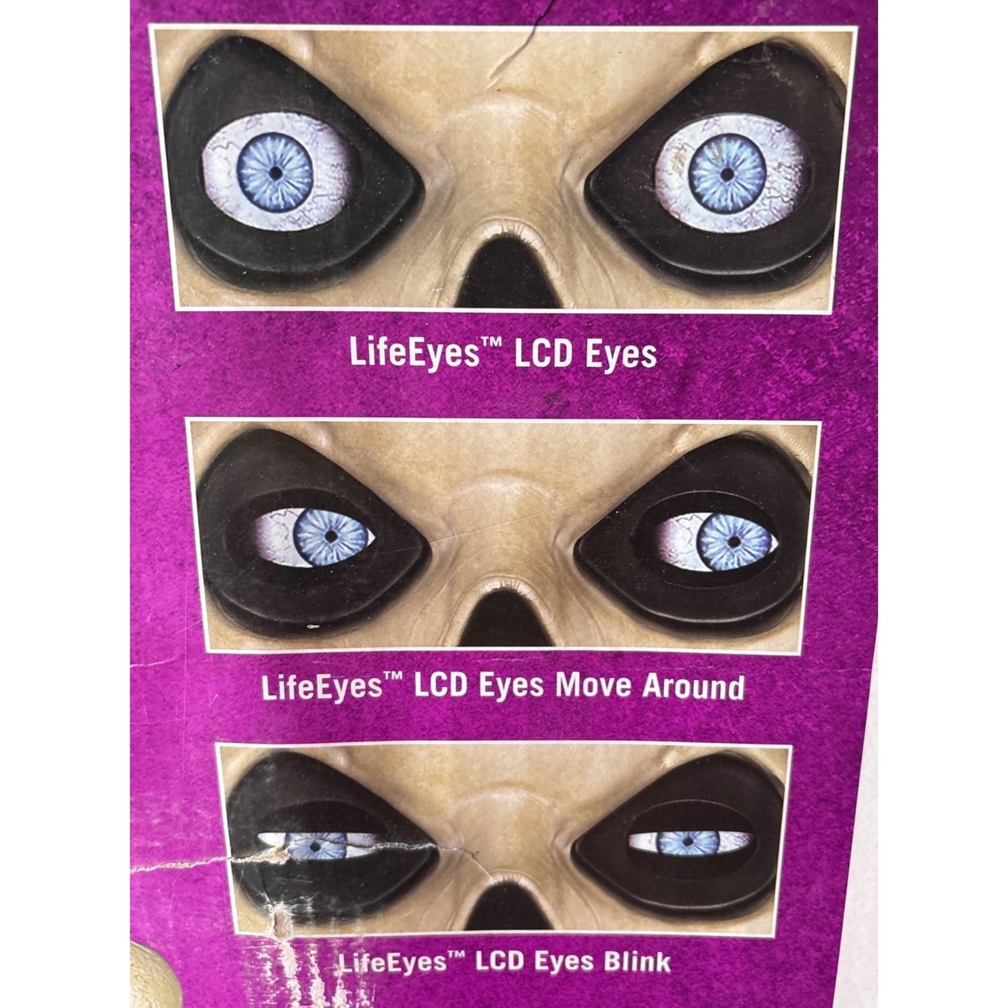 12 Ft. Grave & Bones Giant-Sized Skelly with LifeEyes™ LCD Eyes H5- Local Pickup Only