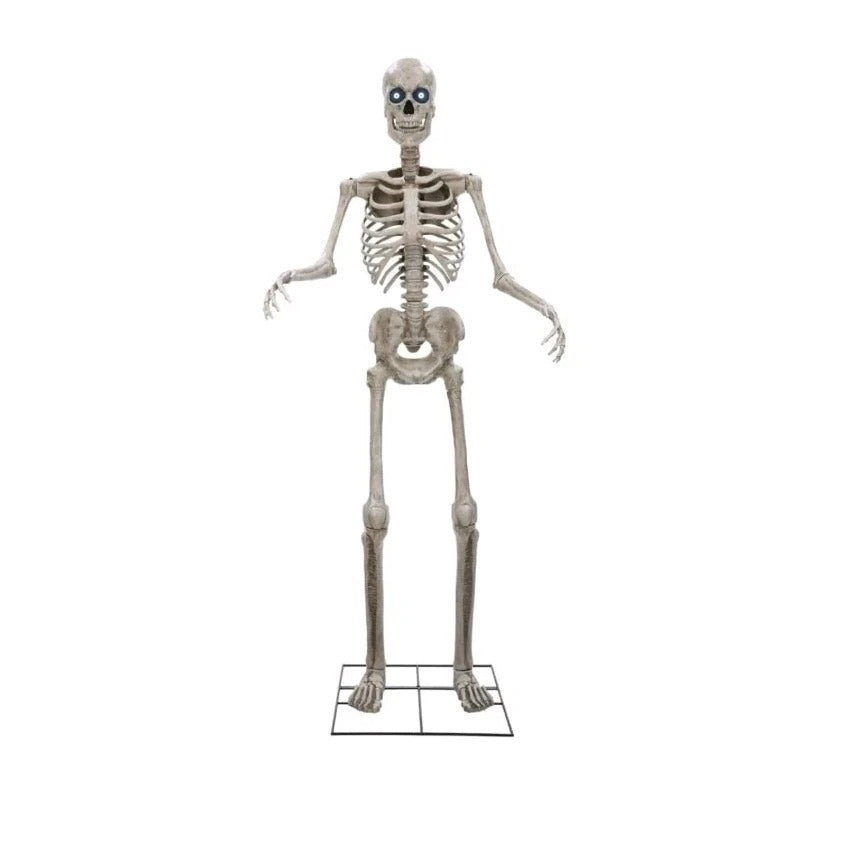 12 Ft. Grave & Bones Giant-Sized Skelly with LifeEyes™ LCD Eyes H5- Local Pickup Only
