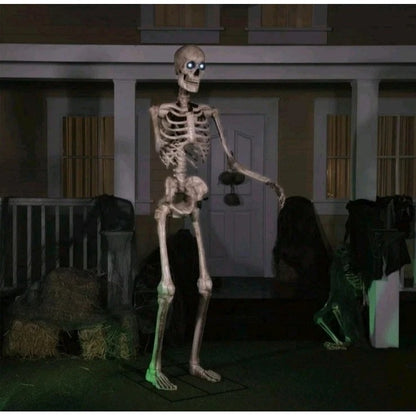 12 Ft. Grave & Bones Giant-Sized Skelly with LifeEyes™ LCD Eyes H5- Local Pickup Only