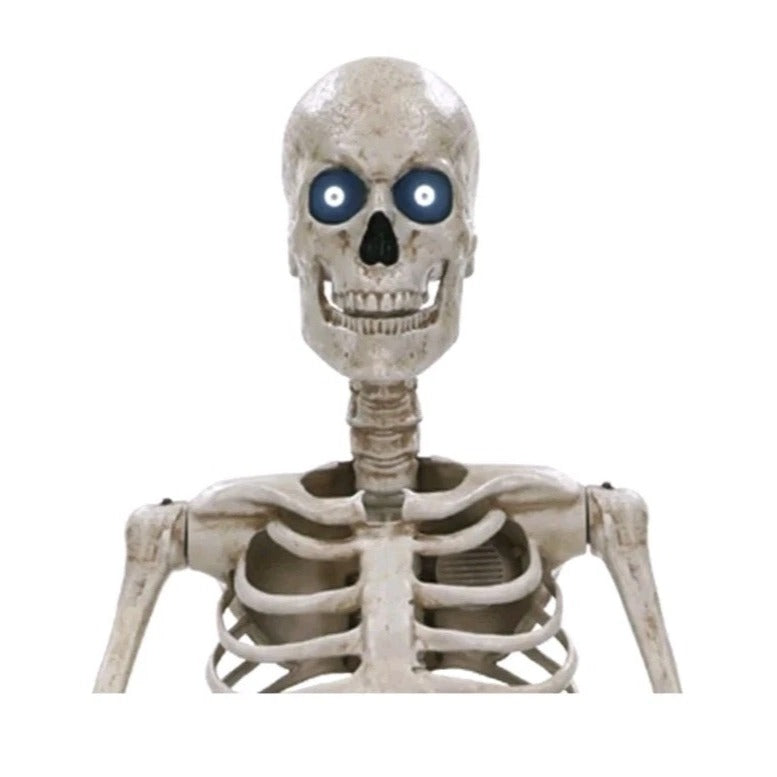 12 Ft. Grave & Bones Giant-Sized Skelly with LifeEyes™ LCD Eyes H5- Local Pickup Only
