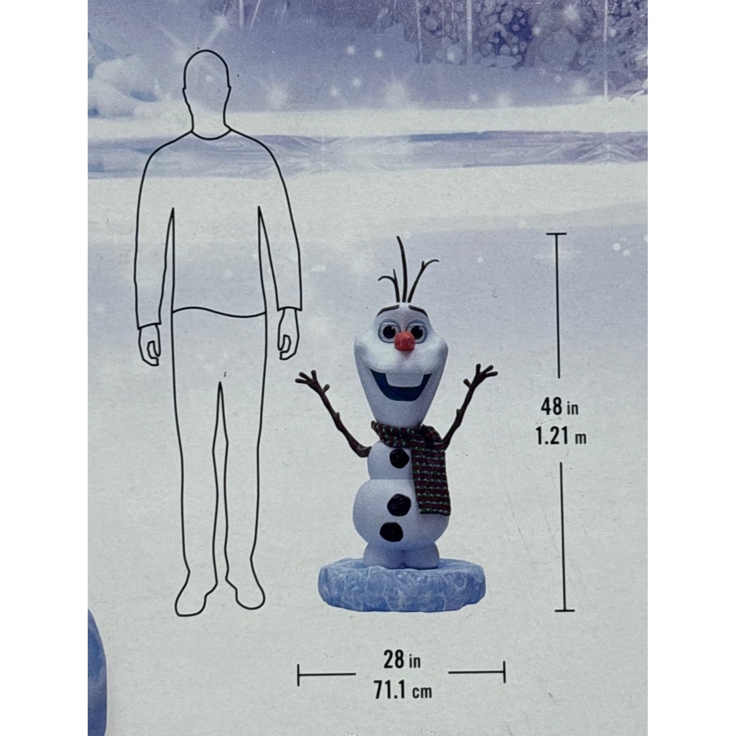 Home Depot 4 Ft. Animated LED Holiday Olaf Frozen Disney Christmas Home Depot