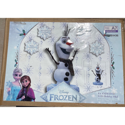 Home Depot 4 Ft. Animated LED Holiday Olaf Frozen Disney Christmas Home Depot