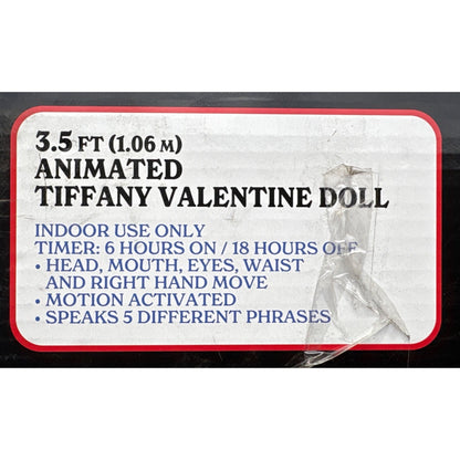 Used 3.5FT Animated Universal Tiffany Valentine Decoration | Bride of Chucky