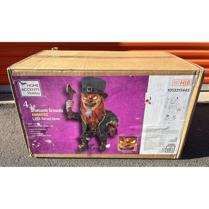 4.5ft Gruesome Grounds Animated LED Cursed Clover- Read Description