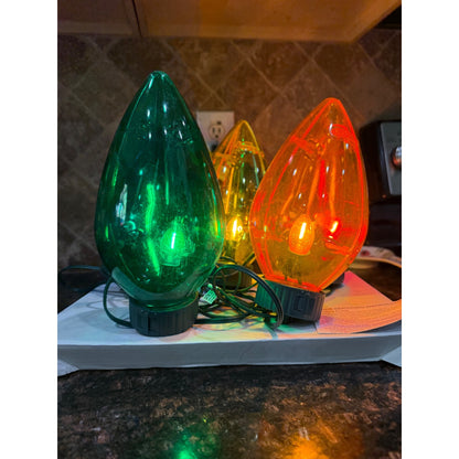 Home Accents Holiday 20 in. Multi-Colored Giant C7 LED Pathway Lights