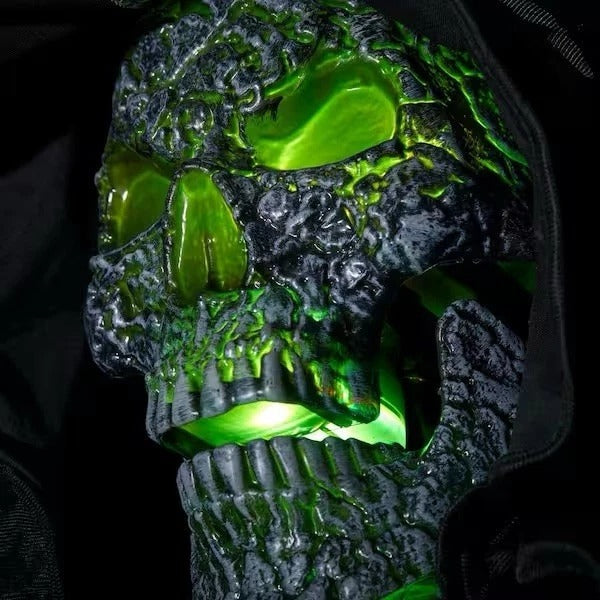 12 Ft. Grave & Bones Giant-Sized Color Changing Animated LED Levitating Reaper