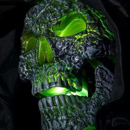 12 Ft. Grave & Bones Giant-Sized Color Changing Animated LED Levitating Reaper