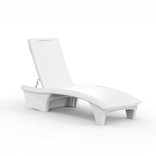 Step2 Adjustable Back in-Pool Lounger, White