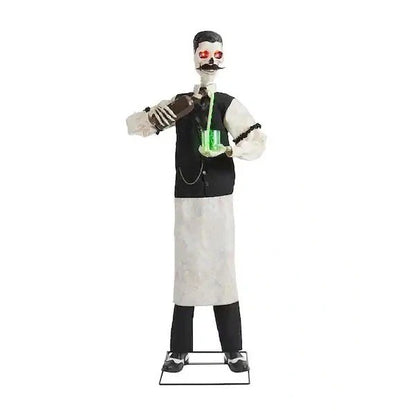 6 ft Bartender Dean the Deathologist Animated Halloween LED Prop Home Depot
