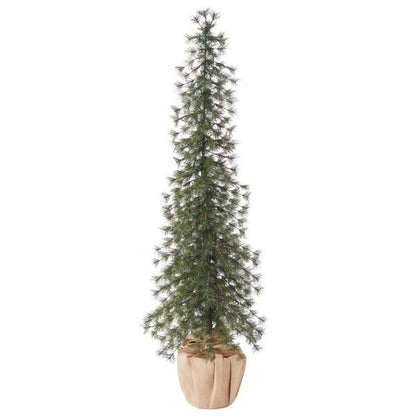 Alpine Artificial Trees with LED Lights, Set of 3